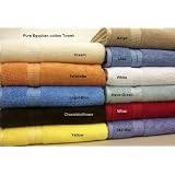 100% Egyptian Cotton 2 Pcs Bath Towel Set White by Homespell