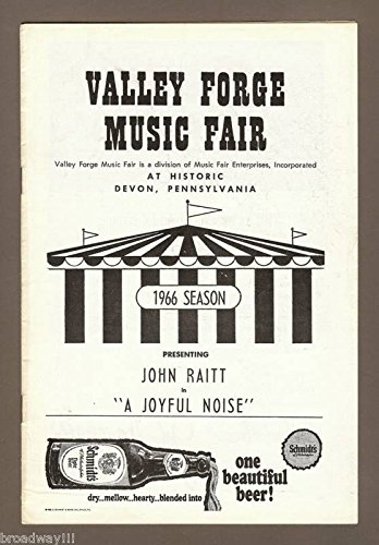 John Raitt “A JOYFUL NOISE” Donna McKechnie / Michael Bennett 1966 FLOP Playbill