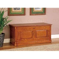 Classic Oak Finish Storage Cedar Hope Chest