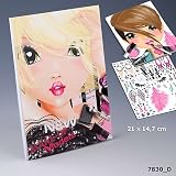 Depesche Top Model Malblock 7830 Make - Up Block mit gesichtern zum &uuml;ben inkl Sticker - Depesche