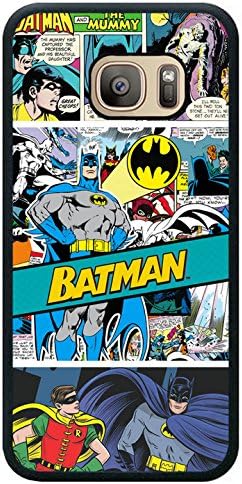 Galaxy S7 Case,Dc Comics Batman Batman Comic Book Black [Full body] [Heavy Duty Protection ] Shock Reduction Phone Case for Samsung Galaxy S7 2016 Release
