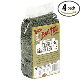 Bob's Red Mill French Green Lentils, 24-Ounce Packages (Pack of 4)