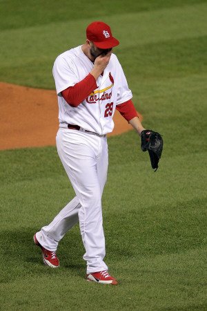 2011 World Series Game 7 - Rangers v Cardinals, St Louis, MO - October 28: Chris Carpenter Photographic Poster Print by Doug Pensinger, 8x12