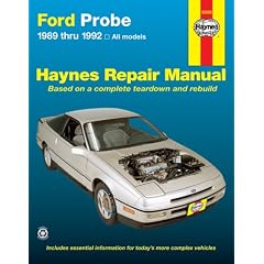Ford Probe 1989-92 Automotive Repair Manual (Haynes Automotive Repair Manuals)