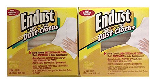 Endust Dust Clothes, 2 Boxes of 10 Cloths Each (20)