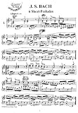 Bach J.S. 6 Short Preludes: Instantly download and print sheet music