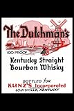 Canvas Print, The Dutchman's Kentucky Straight Bourbon Whiskey - 20x30