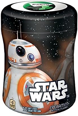 Trident Unwrapped Spearmint Star Wars Limited Edition Bb-8, Spearmint, 4 Count (Pack of 4)