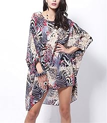 Chiffon Leopard Print Summer  Dress