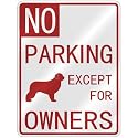 NO " PARKING NEWFOUNDLAND EXCEPT FOR OWNERS " PARKING SIGN DOG