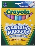 Crayola 8ct Washable Tropical Colors Conical Tip
