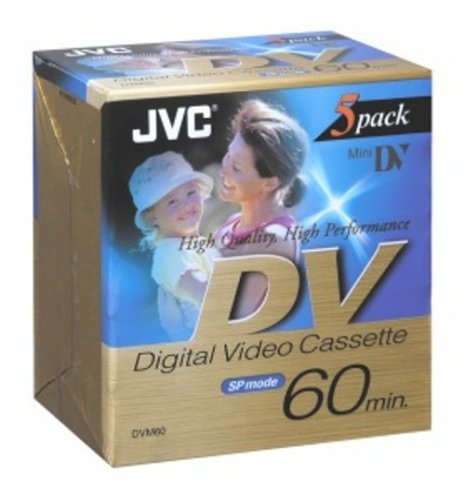 JVC - Pack de 5 cassettes Mini DV 60 minutes