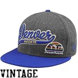 New Era Denver Nuggets Charcoal-Royal Blue Scripter II 9Fifty Snapback Adjustable Hat