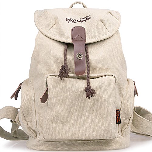 DGY Women's Canvas Backpack for College School Bag Daypack for Girls Travel Backpacks