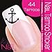 Nailart NAIL TATTOO STICKER - maritim/navy/anchor - black