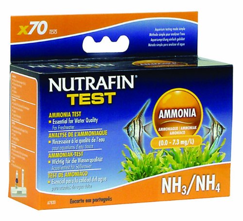 Nutrafin Ammonia 0.0 to 7.3 Mg/L for Freshwater, 70 -Tests