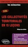 Revue Ellipses Marketing  / Les collectivités territoriales en 15 leçons