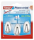 Tesa 57543-2 - Powerstrips Tesa Minihaken oval, chrom