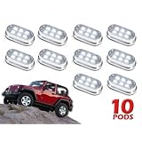 10 Pod 60 LED 4x4 Off Road Vehicle Rock Fender Light Kit by XKGLOW