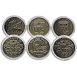 Giants Highland Mint Super Bowl Bronze Coin Sets
