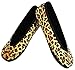 Nufoot Ballet Flats Women's Slippers, Travel Slippers, Yoga Socks, Indoor Shoes, Leopard Print, X-Large