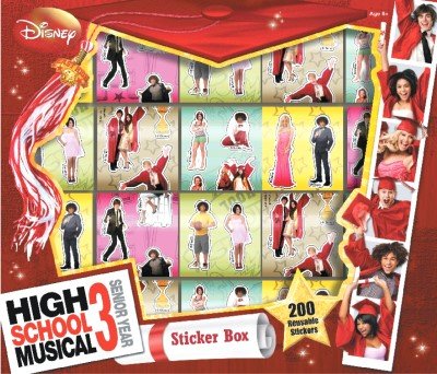 High School Musical 3 Boxed Set 200 Reusable Stickers