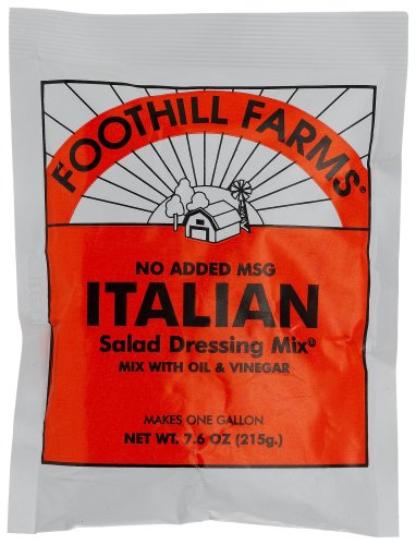 Foothill Farms Italian Oil & Vinegar (no Msg) Mix, 7.6-Ounce Units (Pack of 6) by Foothill Farms