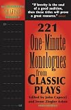 60 Seconds to Shine Volume 6: 221 One-Minute Monologues from Classic Plays (60 Seconds to Shine Series-Monologue Audition Series)