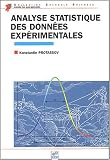 Analyse statistique des donn�es exp�rimentales