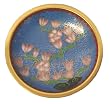 Chinese cloisonne plate dish - 3"D