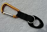 Water Bottle Holder With Orange Aluminum Carabiner