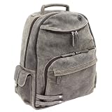 The Jones Collection Distressed Leather Laptop Backpack – Brown