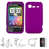 Purple Premium Soft Rubberized Silicone Skin Cover for Verizon Wireless New ....