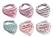 Bestbaby Baby Bandana Drool Bib 6 Packs Super Absorbent Cotton Teething and Dribble Bibs w/ Snap Neutral Gender for Girls and Boys (style1)