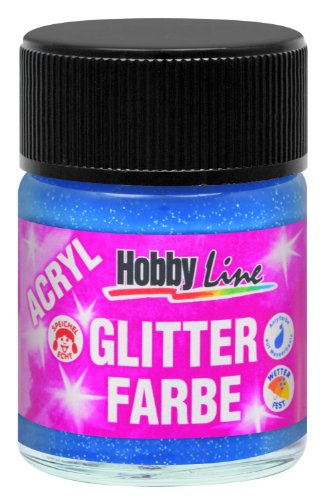 Hobby Line 76172 - Acryl - Glitterfarbe Glitter - Blau 50 ml Preisvergleich