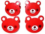 Animal Face Clips by Crem Cream (Japan) - Red Bear