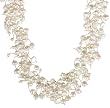 White Freshwater Cultured Pearl Necklace with Sterling Silver Clasp, 17"+2" Extender