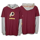 Redskins Reebok Big Kids NFL L/S Hooded  S/S Tee Combo
