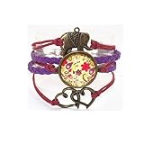 Darkey Wang Fashion Personality Womens Gemstone Bracelet Retro Multilayer Woven Lanyard (17#)