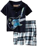 Kids Headquarters Baby-boys Newborn Polo Top With Cargo Short
