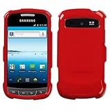 Solid Flaming Red Faceplate Hard Plastic Protector Snap-On Cover Case FOR S ....