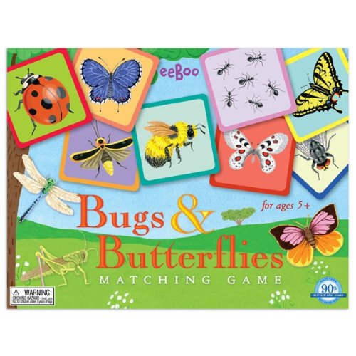 Matching Cards Game - Bugs & Butterflies by Eeboo