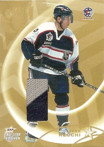 2002-03 Bap All-Star Edition Jerseys Gold AS-73 Mark Recchi / 2000 Toronto All Star Game (Stated Print Run of 10) (Piece of Authentic 2 Color Patch - Hockey Cards)