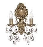 Contemporary solid brass wall light