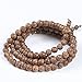 Areke Mens Wood Bracelets Link Wrist Necklace Unisex Women's Tibetan Buddhist Bead Prayer Buddha Mala Color Brown