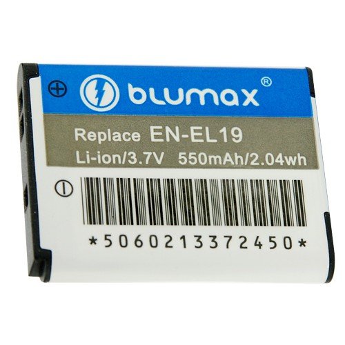 Blumax Li-Ion Ersatzakku f&uuml;r Nikon EL-EL19/Coolpix-4100/-3100 /-2500