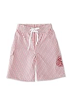 Erreqerre Bañador Surfer Rayas Dalias (Rojo)