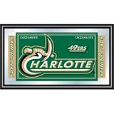 NCAA North Carolina Charlotte Logo and Mascot Framed Mirror