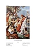 Jesus Blessing the Children HIGH QUALITY CANVAS Print With Light Added BRUSHSTROKES Bernhard Plockhorst 12×15