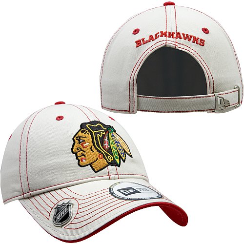 New Era Chicago Blackhawks On Par II Adjustable Golf Hat w/ NHL Shield Magnetic Ballmarker - NHL Shop Exclusive!
